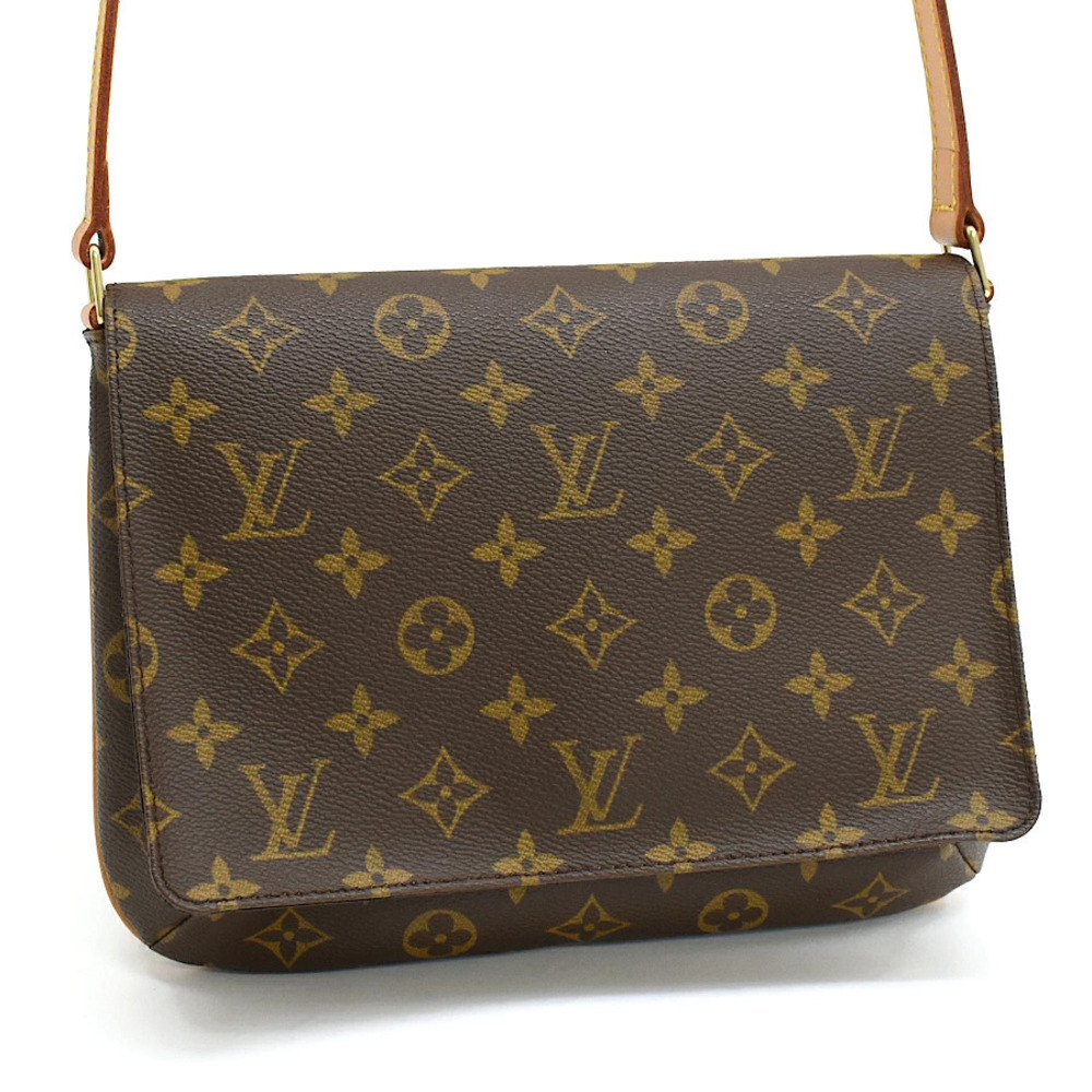 Louis Vuitton Musette Tango Short Strap Shoulder Bag Monogram Brown